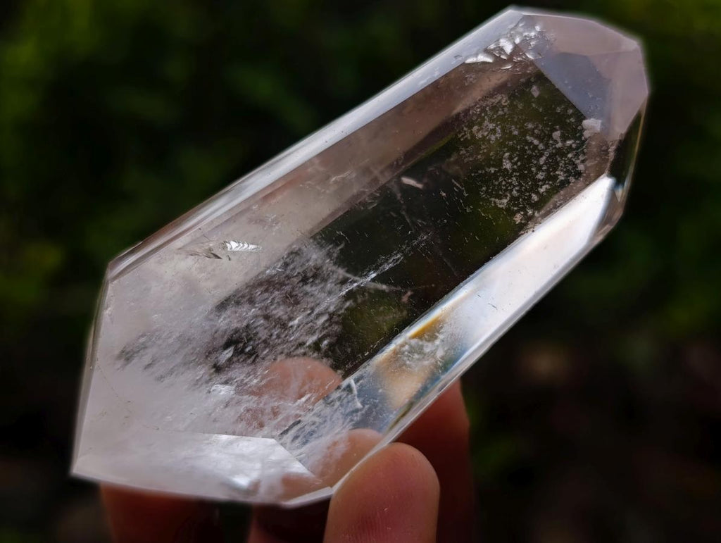 Polished Smokey Window Quartz Double Terminated Crystals and Crystals x 6 From Akansobe, Madagascar - Toprock Gemstones and Minerals 