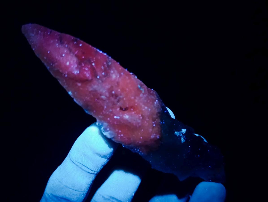 Natural Drusy Quartz Coated "Cock Spur" Calcite Crystals x 24 From Albert's Mountain, Lesotho - Toprock Gemstones and Minerals 