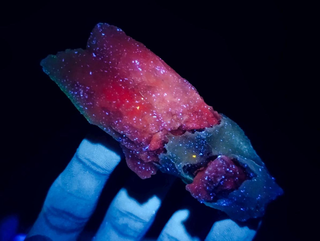 Natural Drusy Quartz Coated "Cock Spur" Calcite Crystals x 24 From Albert's Mountain, Lesotho - Toprock Gemstones and Minerals 