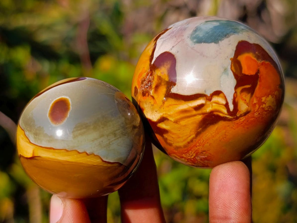 Polished Polychrome Jasper Spheres x 24 From Androka, Madagascar - Toprock Gemstones and Minerals 