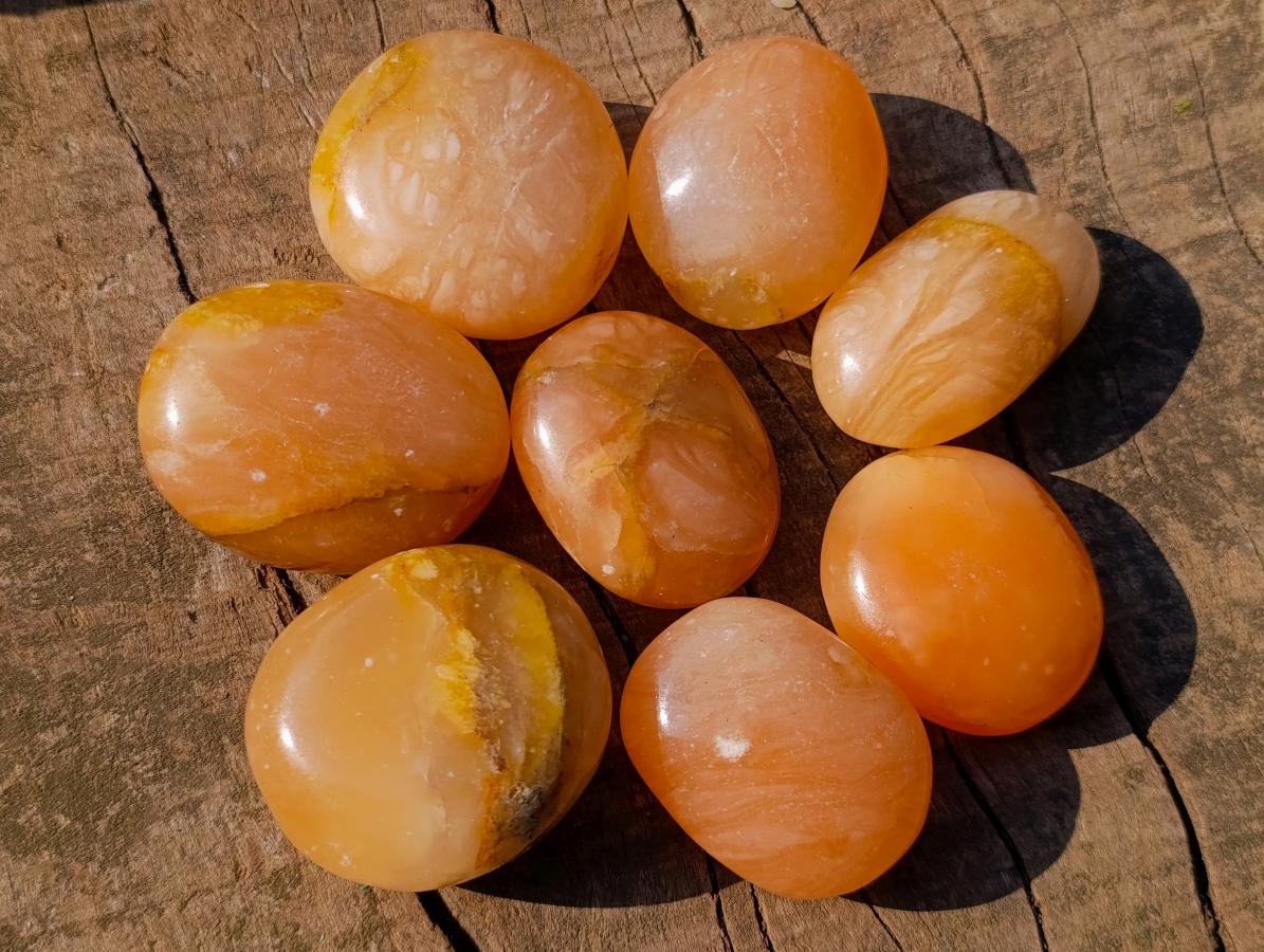 Polished Mixed Multi Mineral Galets x 24 From Madagascar - Toprock Gemstones and Minerals 