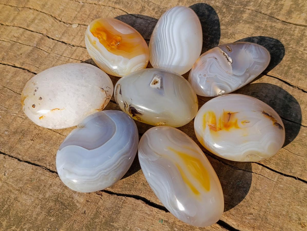 Polished Mixed Multi Mineral Galets x 24 From Madagascar - Toprock Gemstones and Minerals 