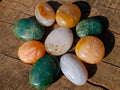 Polished Mixed Multi Mineral Galets x 24 From Madagascar - Toprock Gemstones and Minerals 