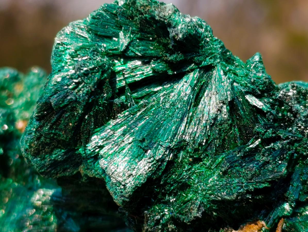 Natural Silky Malachite Specimens x 6 From Kasompe, Congo - Toprock Gemstones and Minerals 