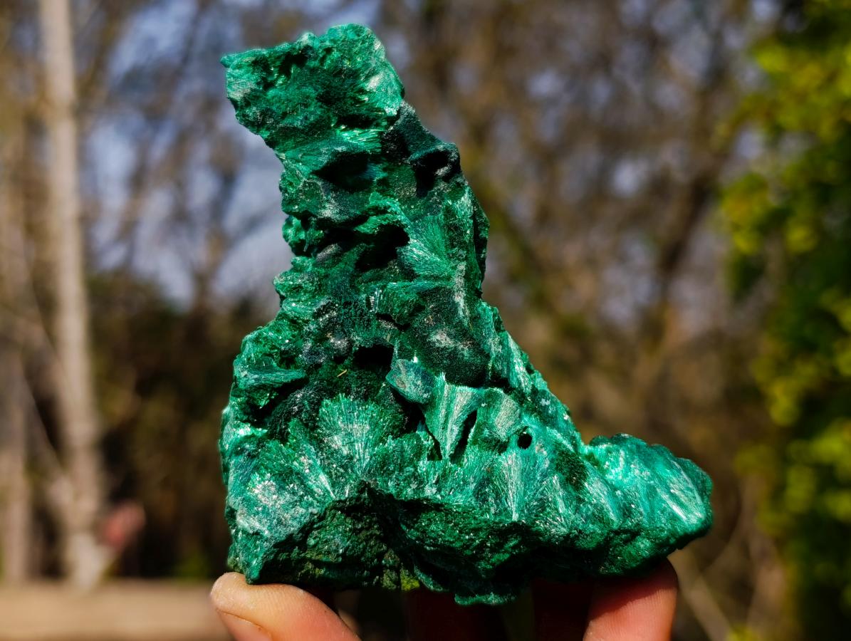 Natural Silky Malachite Specimens x 6 From Kasompe, Congo - Toprock Gemstones and Minerals 