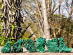 Natural Silky Malachite Specimens x 6 From Kasompe, Congo - Toprock Gemstones and Minerals 