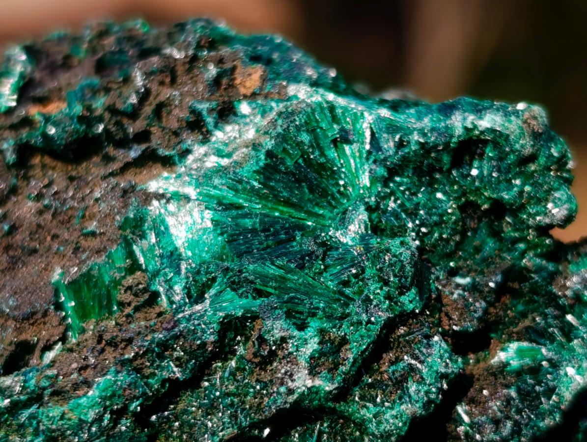 Natural Silky Malachite Specimens x 6 From Kasompe, Congo - Toprock Gemstones and Minerals 