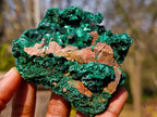 Natural Silky Malachite Specimens x 6 From Kasompe, Congo - Toprock Gemstones and Minerals 