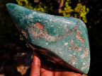 Polished and Natural Large Great Dyke Mtorolite Chrysoprase Free Form x 1 From Great Dyke Mountain Range, Zimbabwe - Toprock Gemstones and Minerals 