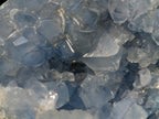 Polished and Natural Blue Celestite Free Forms x 6 From Sakoany, Madagascar - Toprock Gemstones and Minerals 