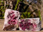 Natural Spherocobaltite Specimens x 6 From Musonoi Mine, Congo - Toprock Gemstones and Minerals 