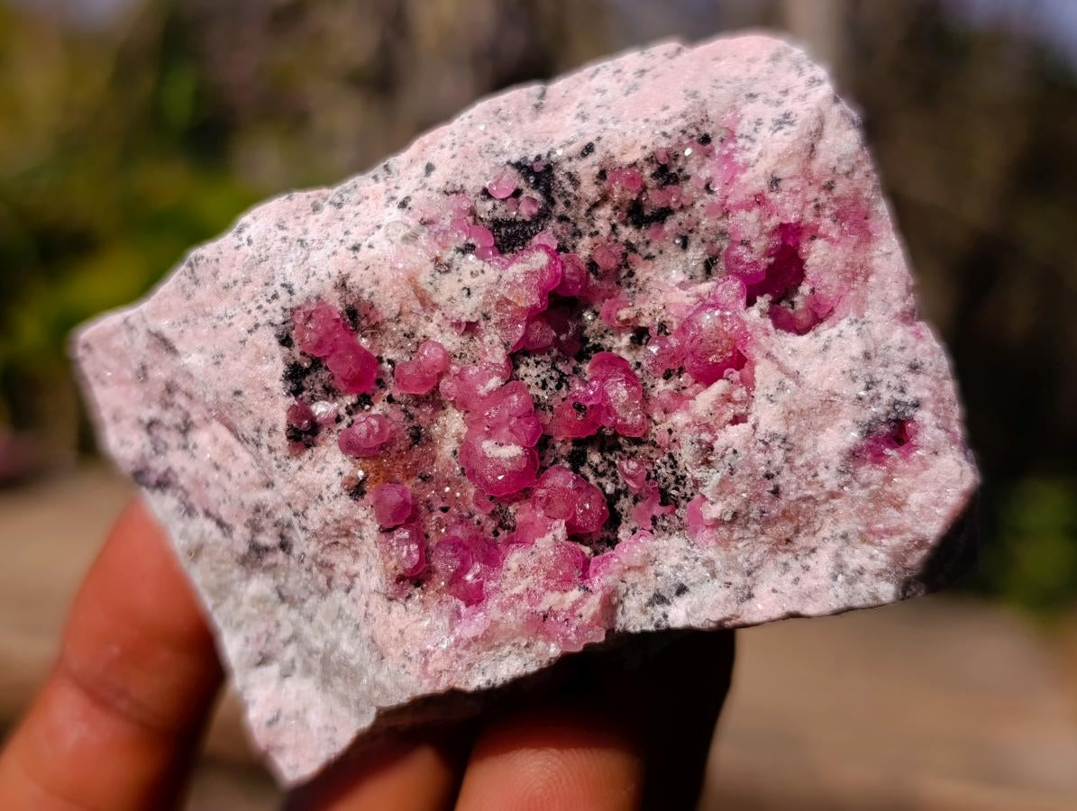 Natural Spherocobaltite Specimens x 6 From Musonoi Mine, Congo - Toprock Gemstones and Minerals 