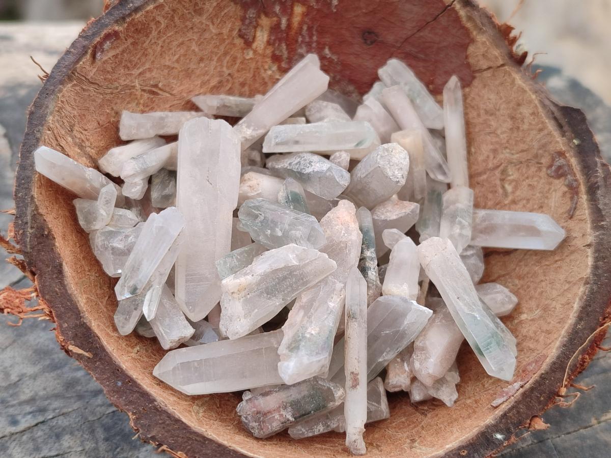 Natural Green Chlorite Quartz Mine Run Crystals x 6 Kg Lot From Zambia - Toprock Gemstones and Minerals 