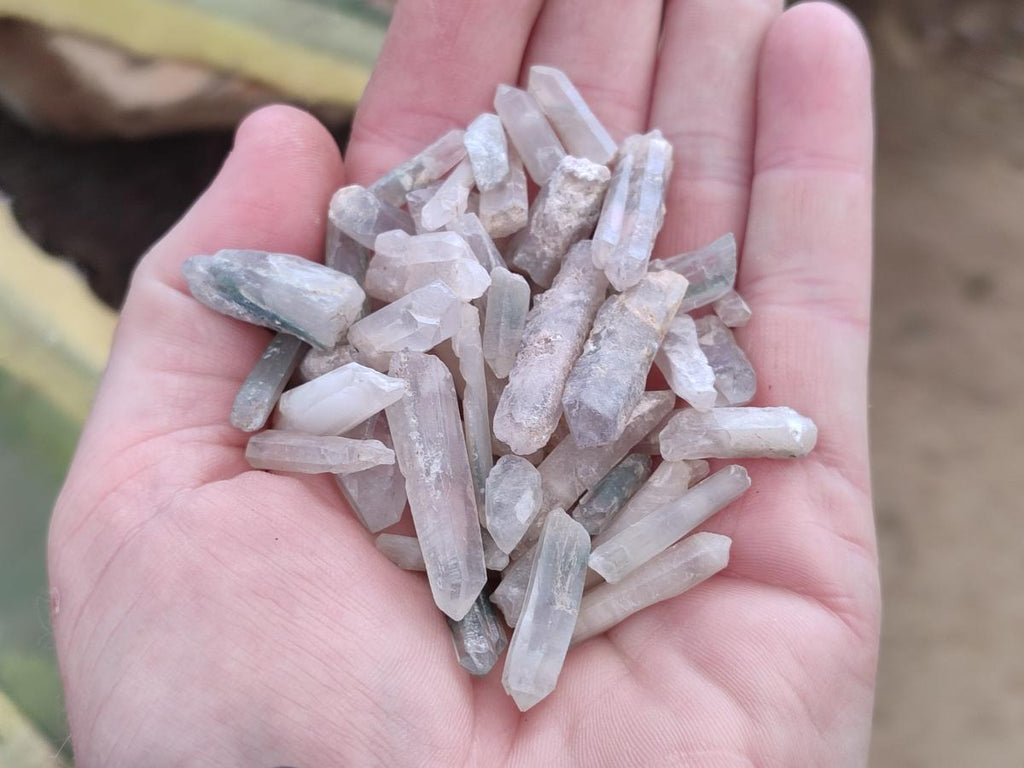 Natural Green Chlorite Quartz Mine Run Crystals x 6 Kg Lot From Zambia - Toprock Gemstones and Minerals 