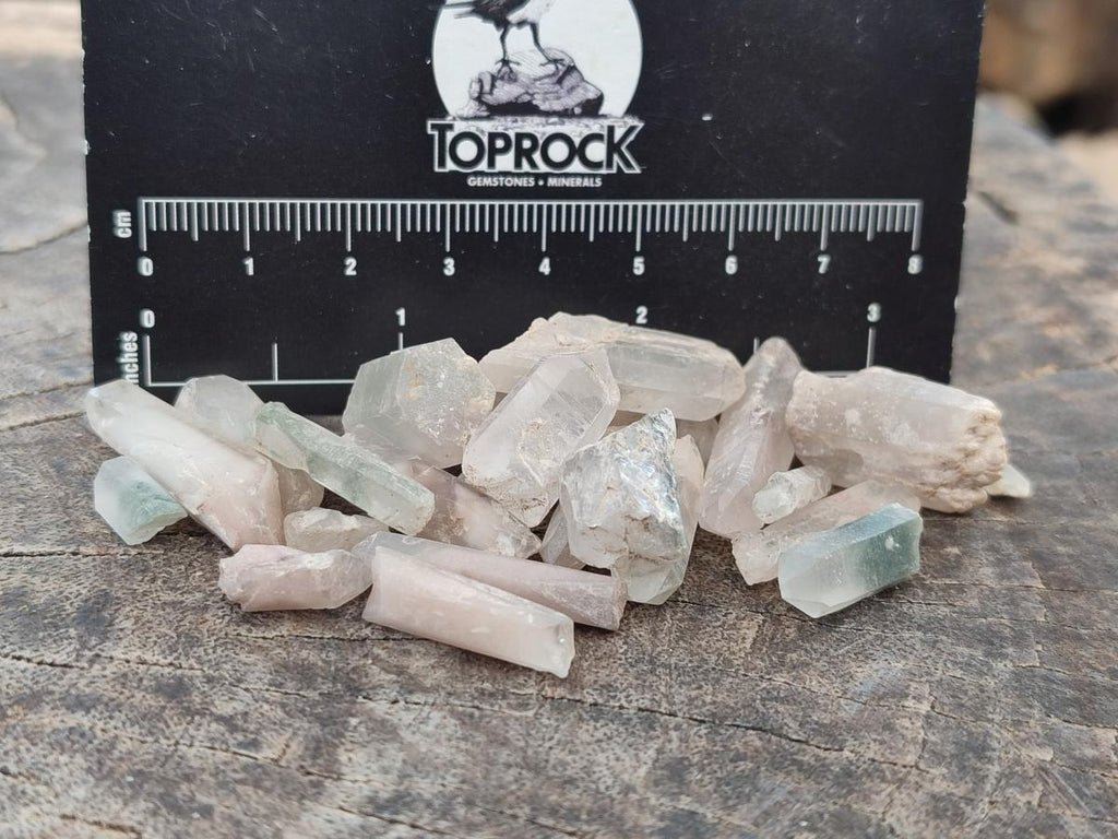 Natural Green Chlorite Quartz Mine Run Crystals x 6 Kg Lot From Zambia - Toprock Gemstones and Minerals 