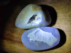 Polished and Ntural Blue Lace Agate Free Forms x 12 From Nsanje, Malawi - Toprock Gemstones and Minerals 