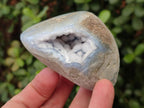 Polished and Ntural Blue Lace Agate Free Forms x 12 From Nsanje, Malawi - Toprock Gemstones and Minerals 
