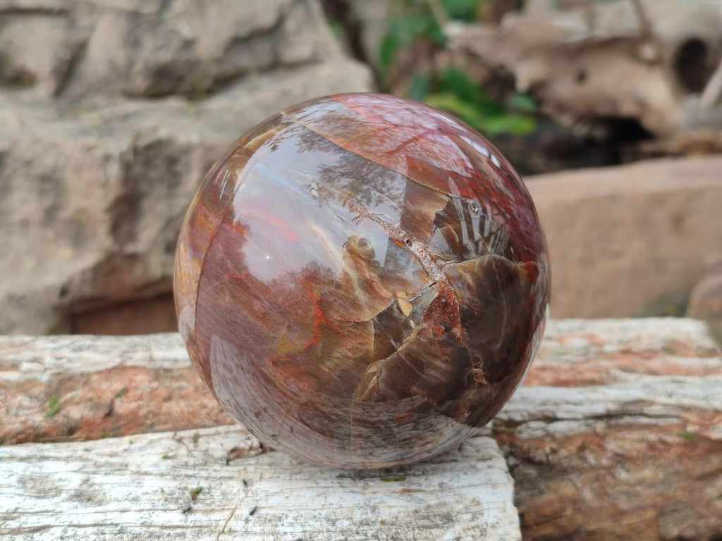 Polished Mixed Multi Mineral Spheres x 2 From Madagascar - Toprock Gemstones and Minerals 
