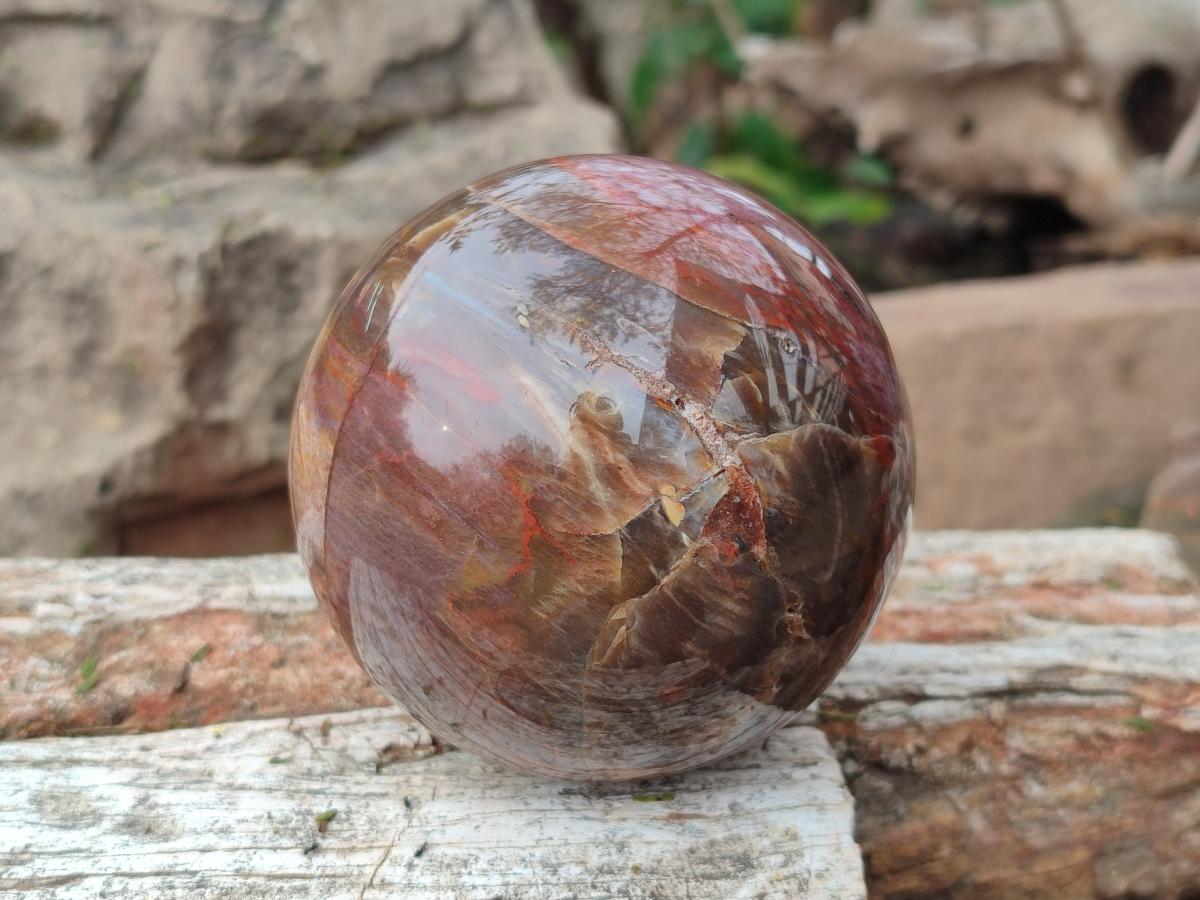 Polished Mixed Multi Mineral Spheres x 2 From Madagascar - Toprock Gemstones and Minerals 