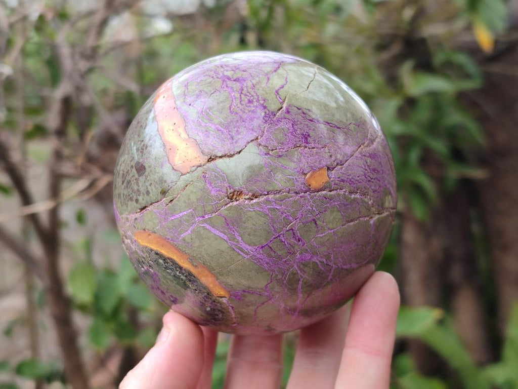 Polished Mixed Multi Mineral Spheres x 2 From Madagascar - Toprock Gemstones and Minerals 