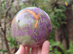 Polished Mixed Multi Mineral Spheres x 2 From Madagascar - Toprock Gemstones and Minerals 