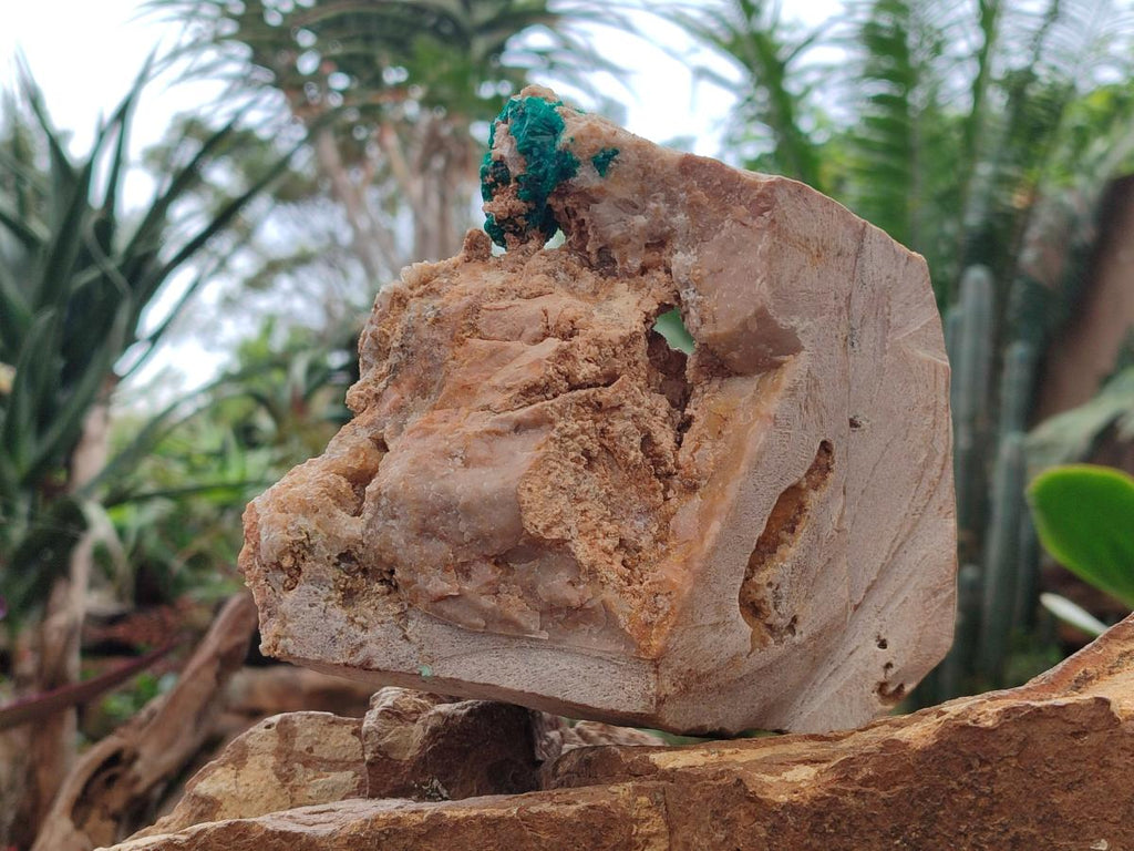 Natural Large Dioptase Specimen with Feldspar x 1 From Kaokoveld Namibia - Toprock Gemstones and Minerals 