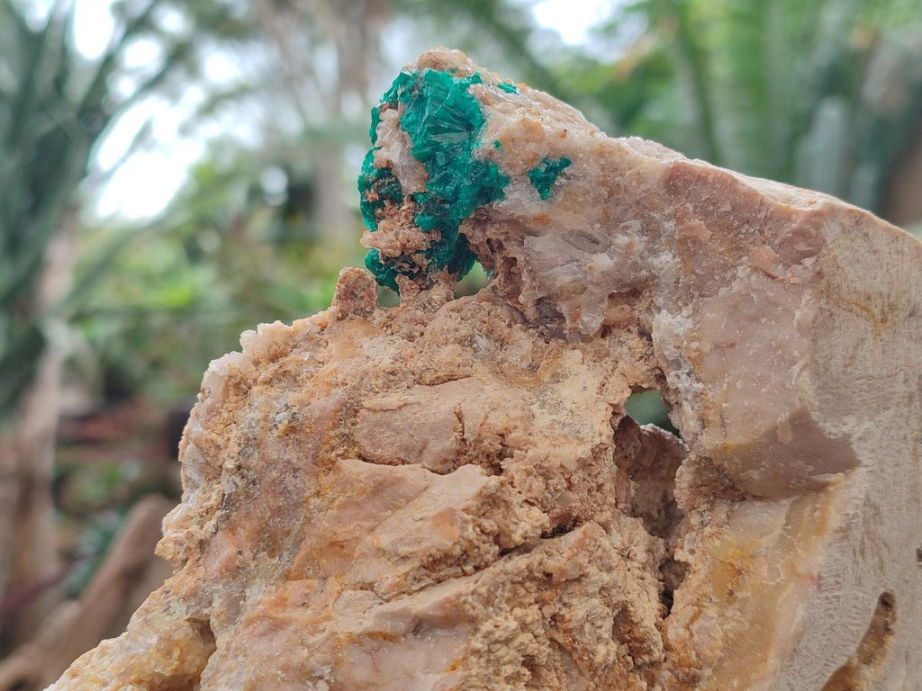Natural Large Dioptase Specimen with Feldspar x 1 From Kaokoveld Namibia - Toprock Gemstones and Minerals 