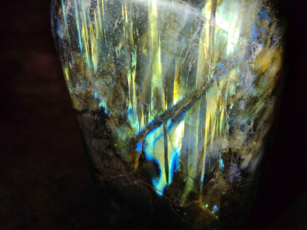 Polished Labradorite Standing Display Pieces x 3 From Madagascar - Toprock Gemstones and Minerals 