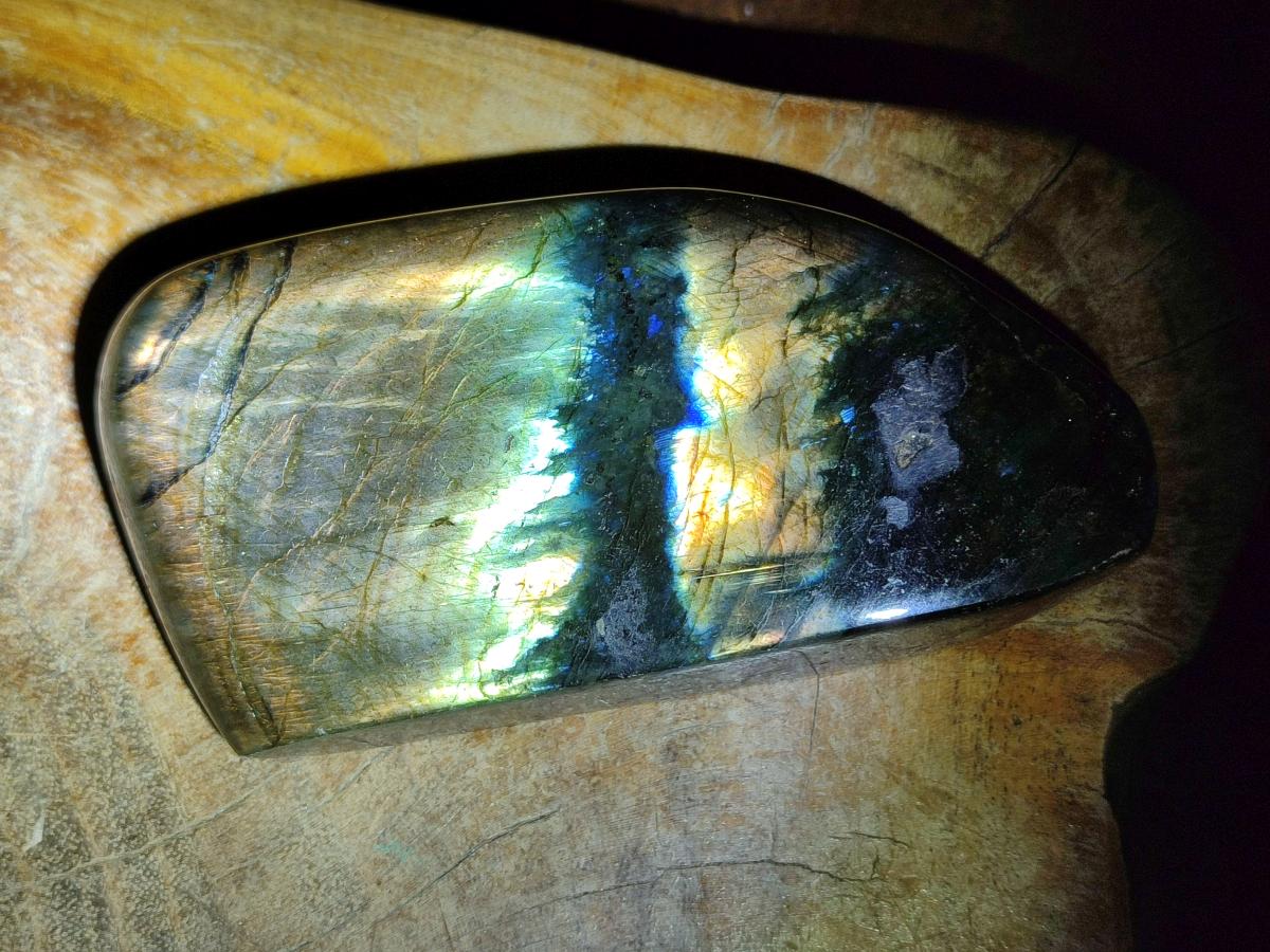 Polished Labradorite Standing Display Pieces x 3 From Madagascar - Toprock Gemstones and Minerals 