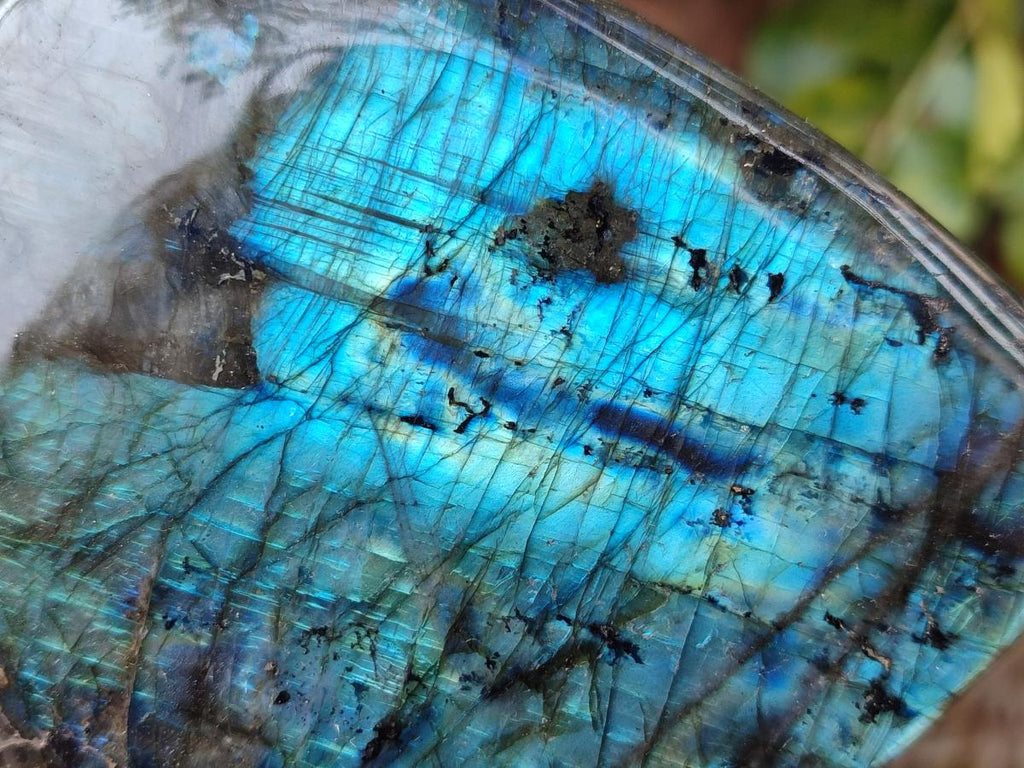 Polished Labradorite Standing Display Pieces x 3 From Madagascar - Toprock Gemstones and Minerals 