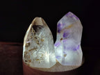 Polished Smokey Window Amethyst Crystals x 12 From Akansobe, Madagascar - Toprock Gemstones and Minerals 