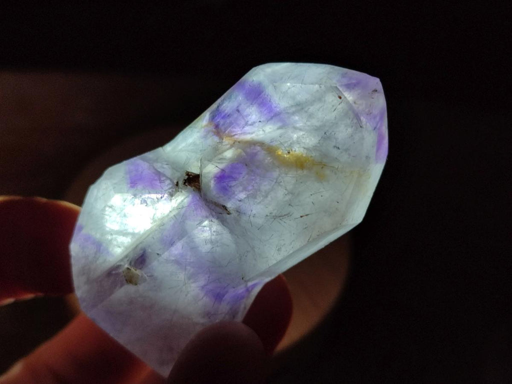 Polished Smokey Window Amethyst Crystals x 12 From Akansobe, Madagascar - Toprock Gemstones and Minerals 