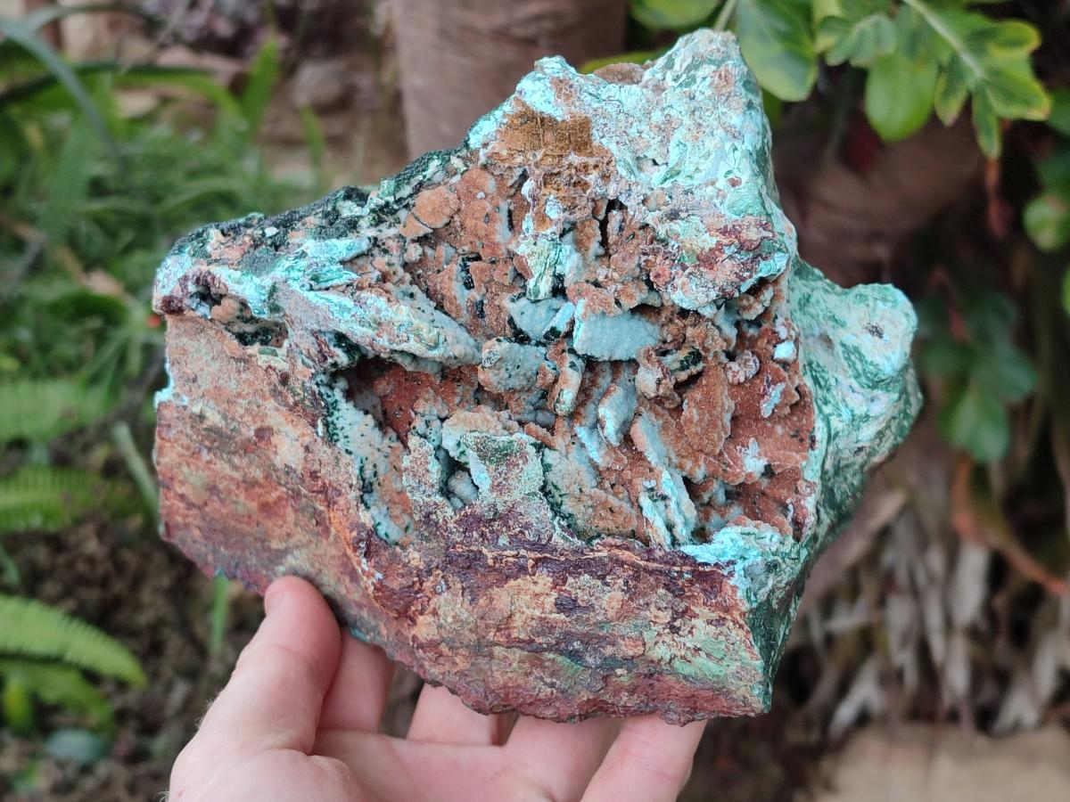 Natural Large Rare Malachite Pseudomorph Specimen with Associated x 1 From Luputo, Congo - Toprock Gemstones and Minerals 