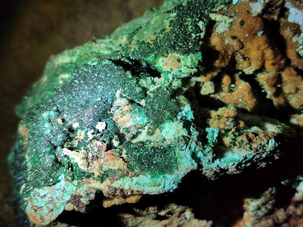 Natural Large Rare Malachite Pseudomorph Specimen with Associated x 1 From Luputo, Congo - Toprock Gemstones and Minerals 