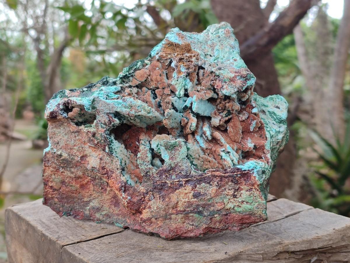Natural Large Rare Malachite Pseudomorph Specimen with Associated x 1 From Luputo, Congo - Toprock Gemstones and Minerals 