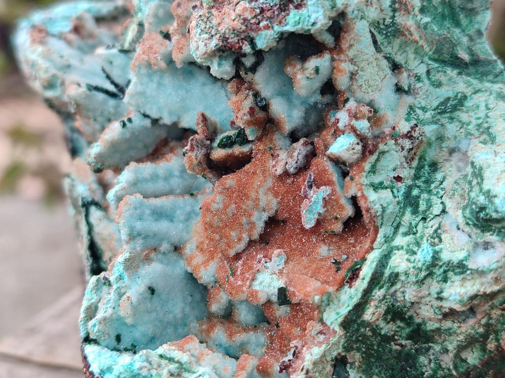 Natural Large Rare Malachite Pseudomorph Specimen with Associated x 1 From Luputo, Congo - Toprock Gemstones and Minerals 