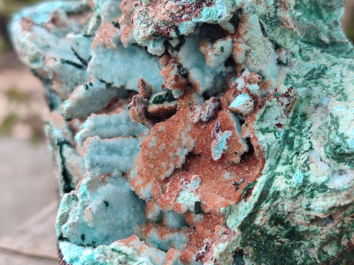 Natural Large Rare Malachite Pseudomorph Specimen with Associated x 1 From Luputo, Congo - Toprock Gemstones and Minerals 