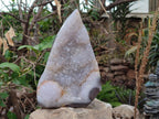 Polished and Natural Large Banded Agate Plaque x 1 From Maintirano, Madagascar - Toprock Gemstones and Minerals 