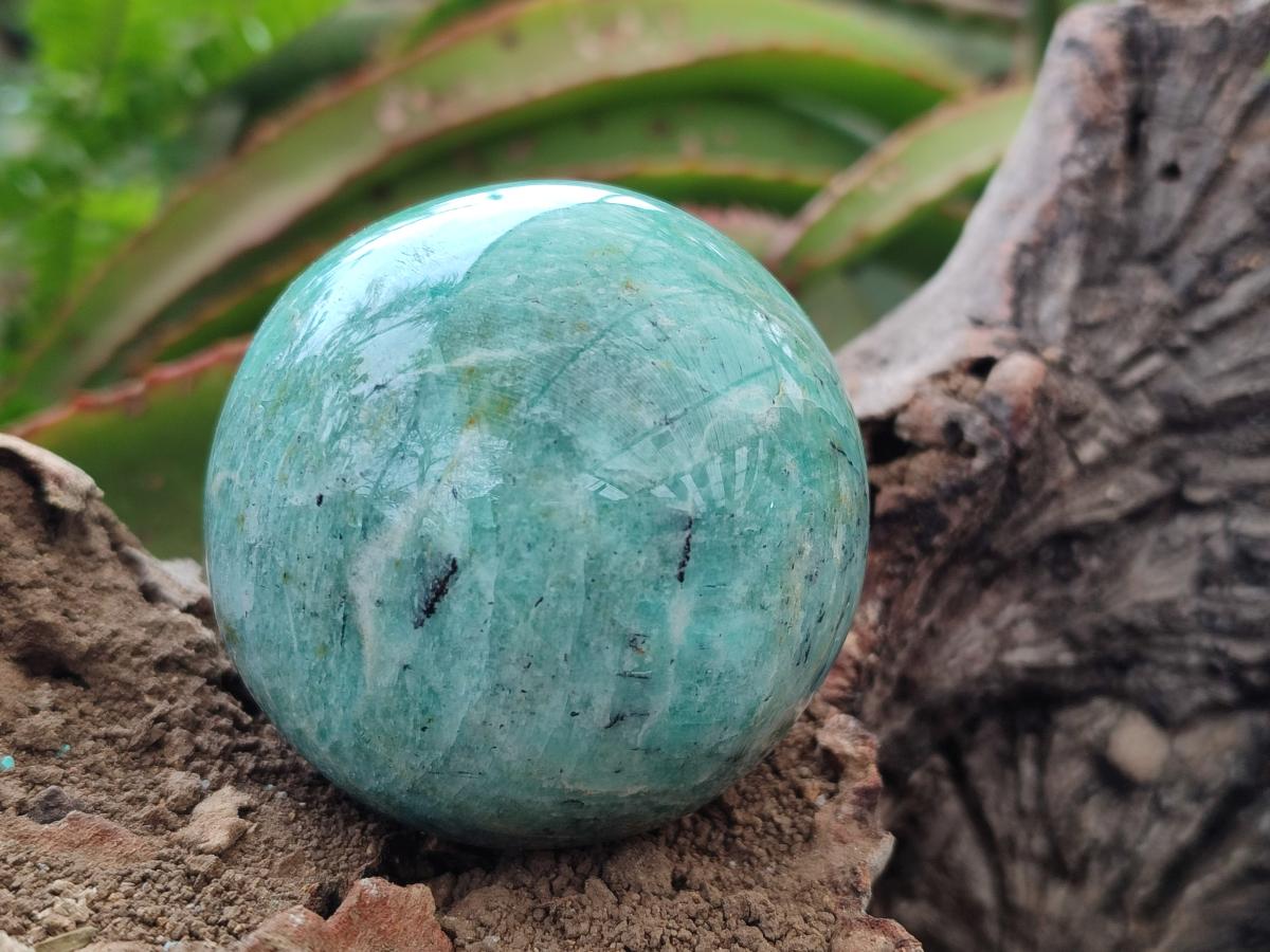 Polished Amazonite Spheres x 4 From Madagascar - Toprock Gemstones and Minerals 