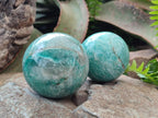 Polished Amazonite Spheres x 4 From Madagascar - Toprock Gemstones and Minerals 