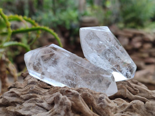 Polished Double Terminated Clear Quartz Crystals x 12 From Madagascar - Toprock Gemstones and Minerals 
