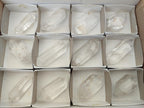 Polished Double Terminated Clear Quartz Crystals x 12 From Madagascar - Toprock Gemstones and Minerals 