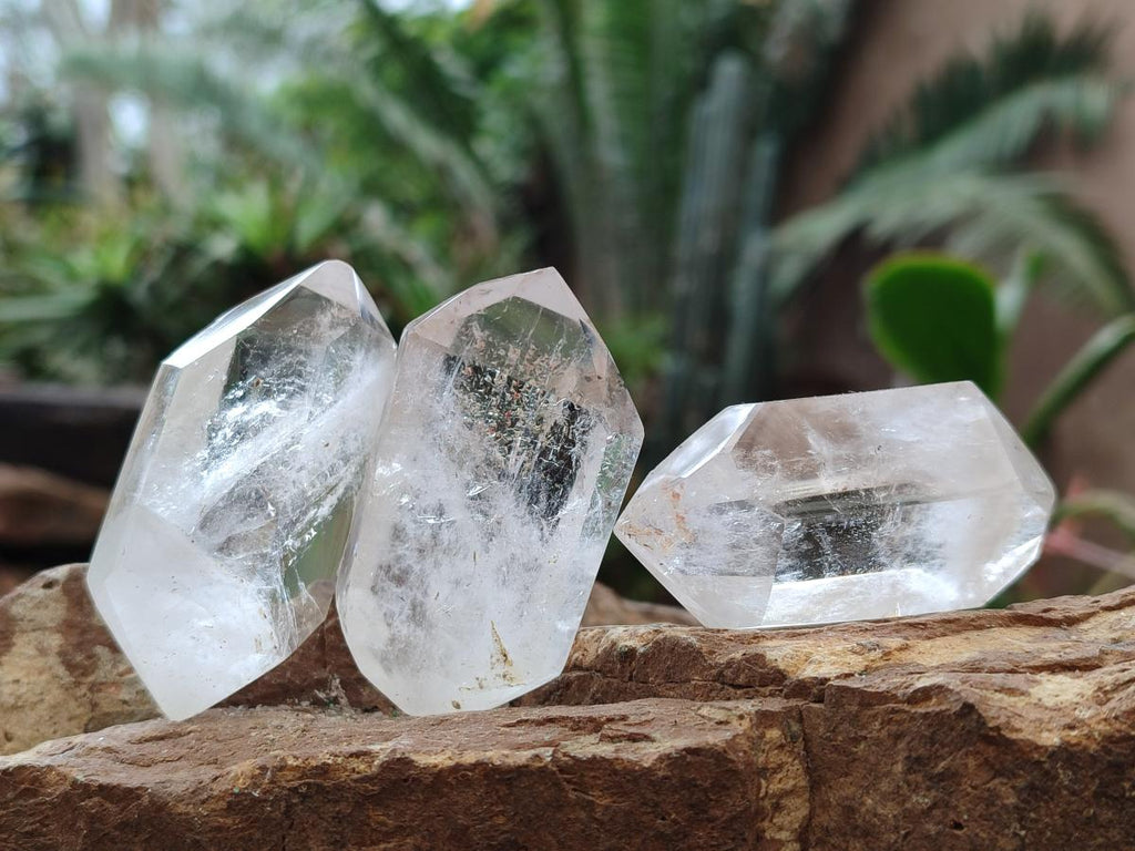 Polished Double Terminated Clear Quartz Crystals x 12 From Madagascar - Toprock Gemstones and Minerals 