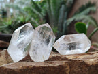 Polished Double Terminated Clear Quartz Crystals x 12 From Madagascar - Toprock Gemstones and Minerals 