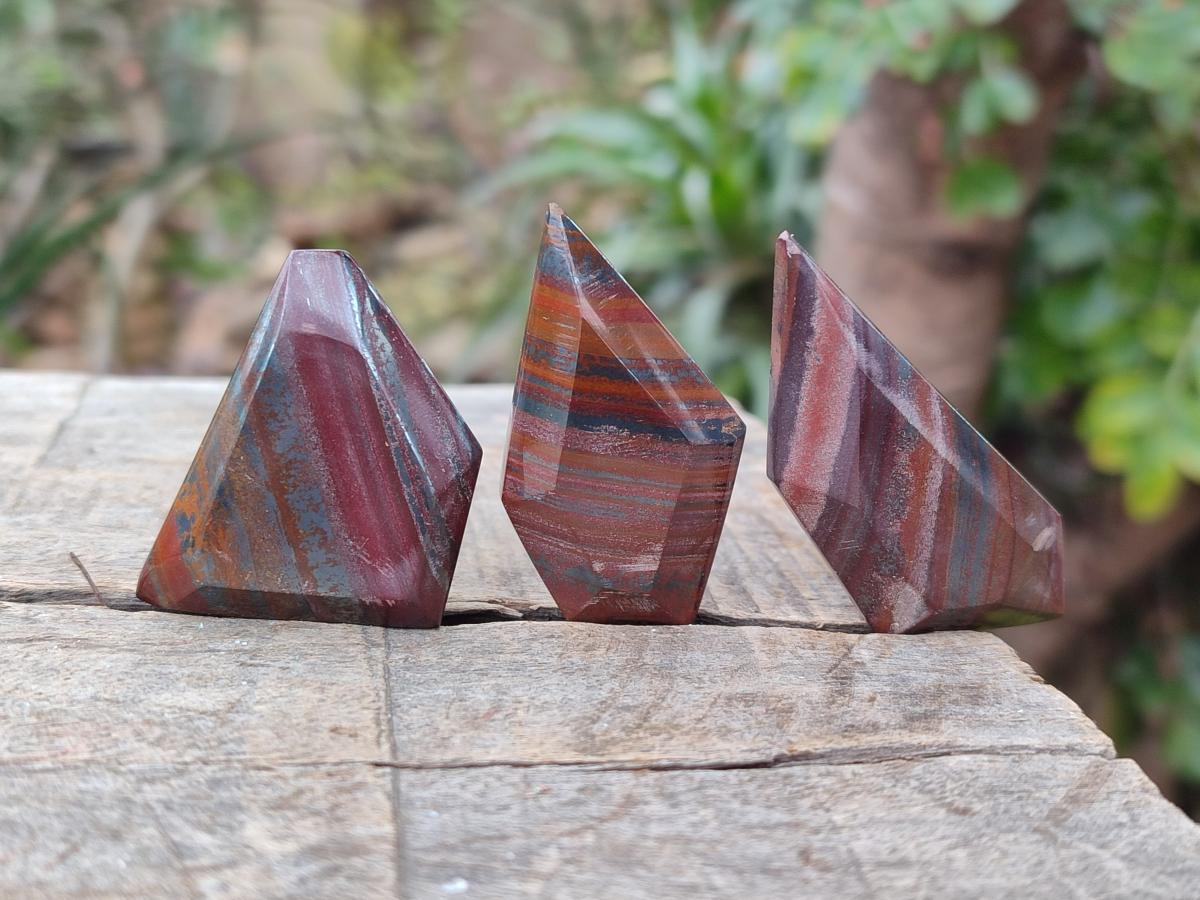 Polished Banded Tiger Iron Jewellery Free Forms x 34 From South Africa - Toprock Gemstones and Minerals 