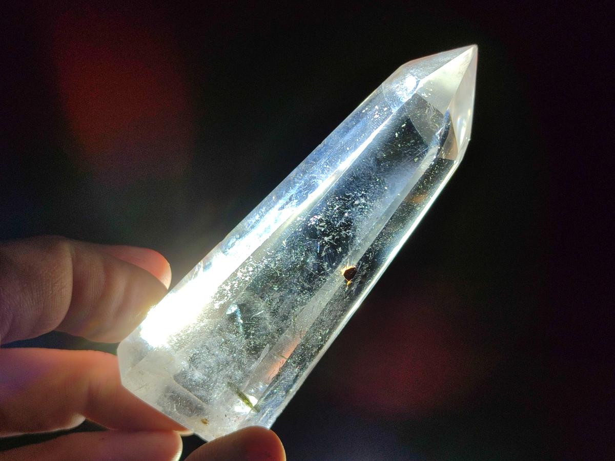 Polished Clear Quartz Crystals with Inclusions x 12 From Madagascar - Toprock Gemstones and Minerals 