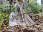 Polished Clear Quartz Crystals with Inclusions x 12 From Madagascar - Toprock Gemstones and Minerals 
