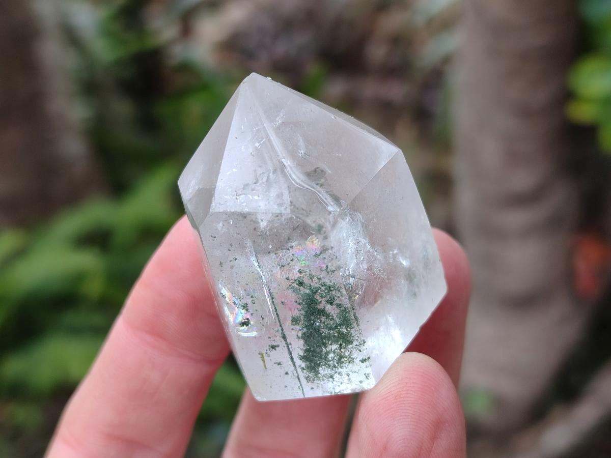 Polished Clear Quartz Crystals with Inclusions x 12 From Madagascar - Toprock Gemstones and Minerals 