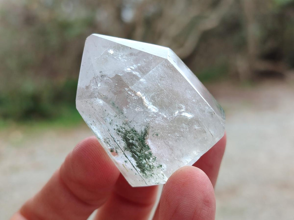Polished Clear Quartz Crystals with Inclusions x 12 From Madagascar - Toprock Gemstones and Minerals 