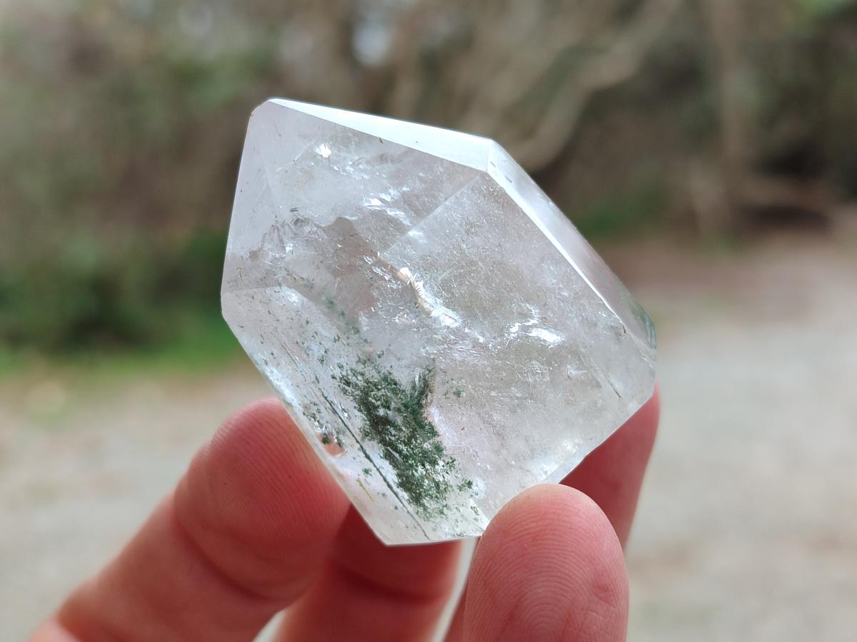 Polished Clear Quartz Crystals with Inclusions x 12 From Madagascar - Toprock Gemstones and Minerals 